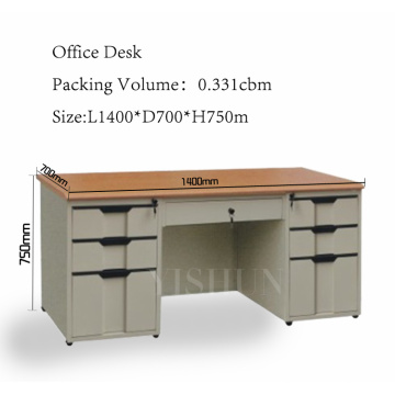 commercial office desk with drawers